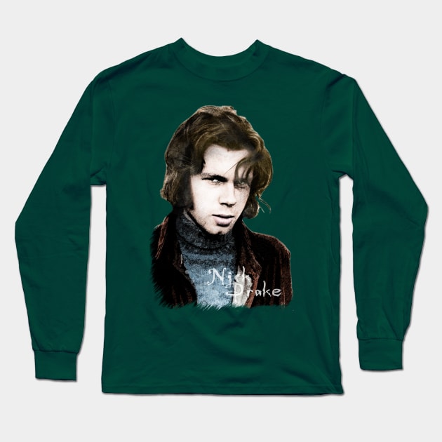 Nick Drake - Bryter Layter Long Sleeve T-Shirt by The Blue Box